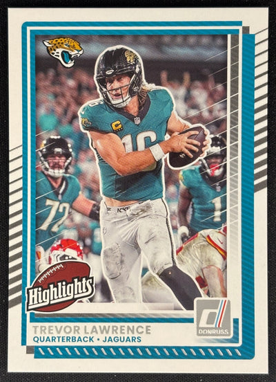 Trevor Lawrence 2025 Panini Donruss Rookies & Highlights Jaguars Sports Trading Cards