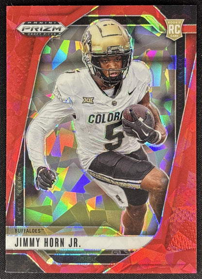 Jimmy Horn Jr. 2025 Panini Prizm Draft Picks Red Ice Buffaloes Panthers Sports Trading Cards