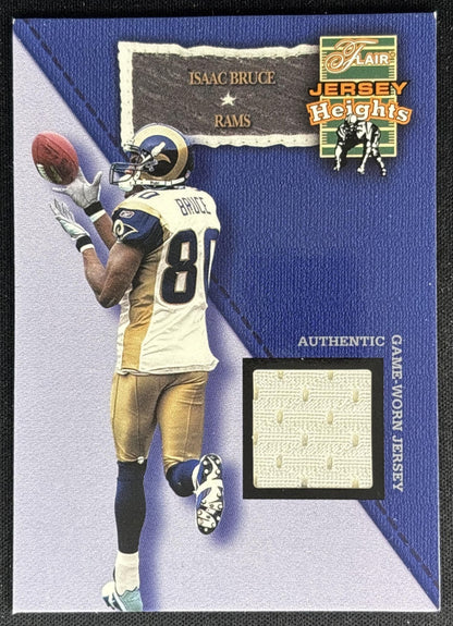 Isaac Bruce 2002 Fleer Flair Jersey Heights Jerseys