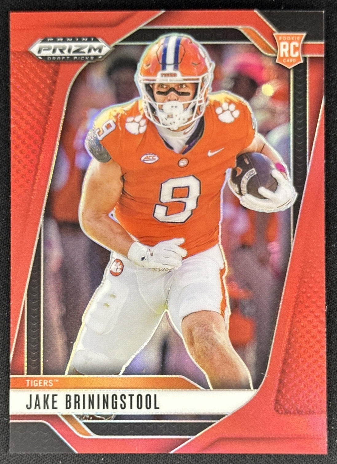 Jake Briningstool 2025 Panini Prizm Draft Picks Red /399 Tigers front