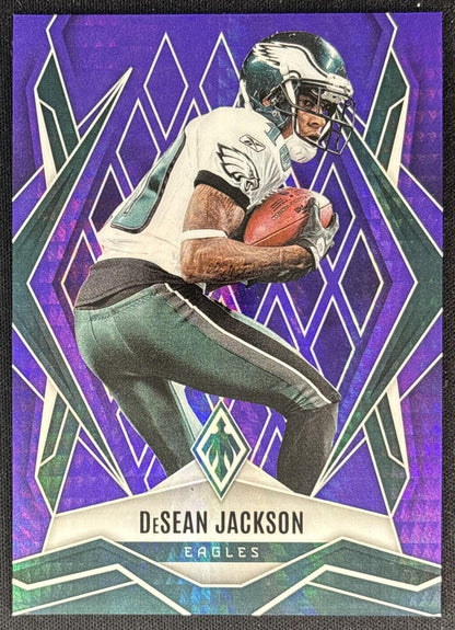 DeSean Jackson 2025 Panini Phoenix Purple Hyper Prizm /249 Eagles front