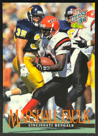 Marshall Faulk 1994 Pro Line Live Draft Day NYC Orange Colts Sports Trading Cards