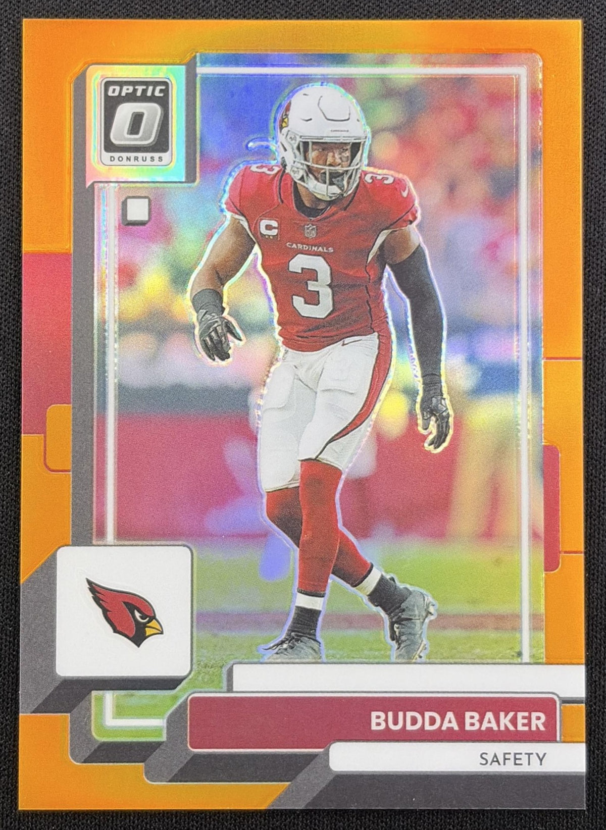 Budda Baker 2022 Panini Donruss Optic Orange /199 Cardinals