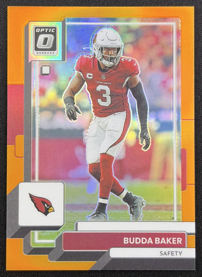 Budda Baker 2022 Panini Donruss Optic Orange /199 Cardinals