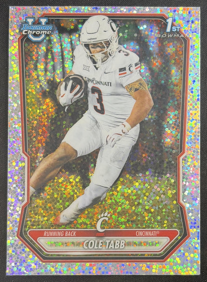 Cole Tabb 2026 Bowman Chrome Prospects Speckle Refractor Bearcats
