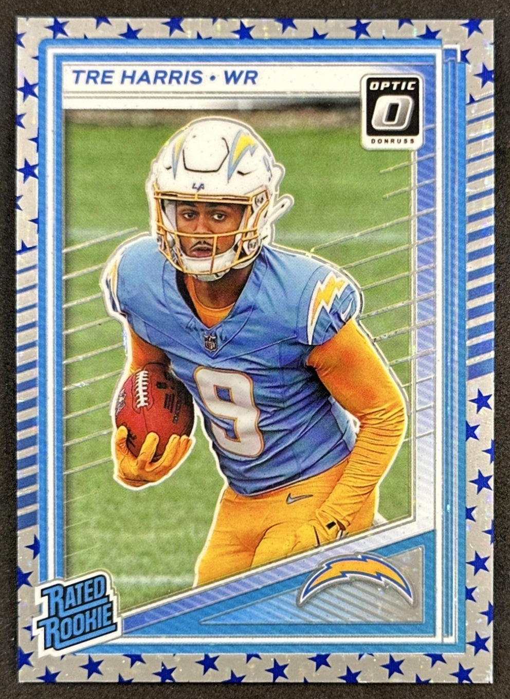 Tre Harris 2025 Panini Donruss Optic Rated Rookie Stars Prizm Chargers Default Title Sports Trading Cards