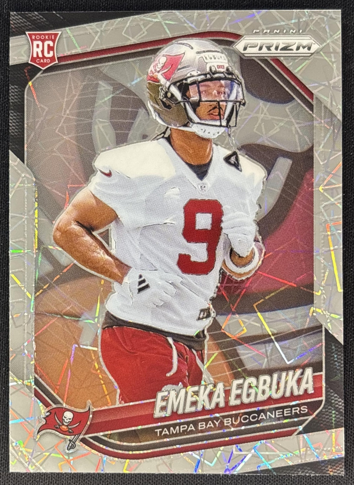 Emeka Egbuka 2025 Panini Prizm Lazer Buccaneers front