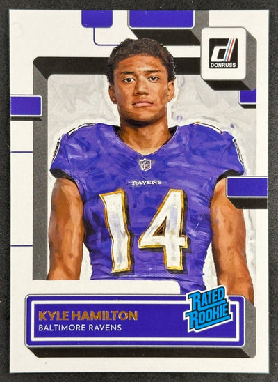 Kyle Hamilton 2022 Panini Donruss Rated Rookie Portrait Ravens Default Title Sports Trading Cards