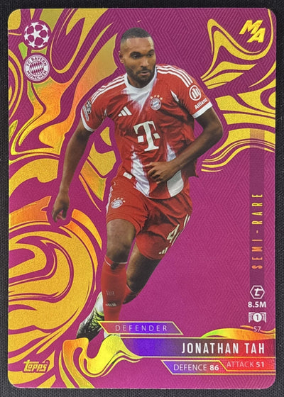 Jonathan Tah 2025 Match Attax Madness UEFA Champions League Ultra-Rare Bayern Munchen Sports Trading Cards