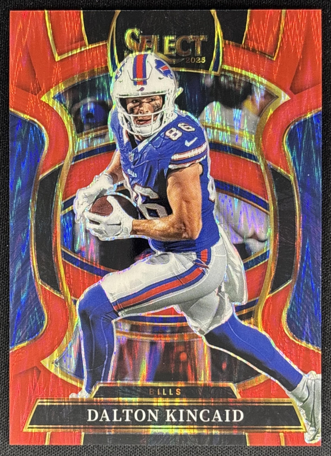 Dalton Kincaid 2025 Panini Select Concourse Red Prizm Shock /249 Bills Sports Trading Cards