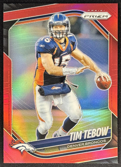 Tim Tebow 2025 Panini Prizm Red Retail Broncos Sports Trading Cards