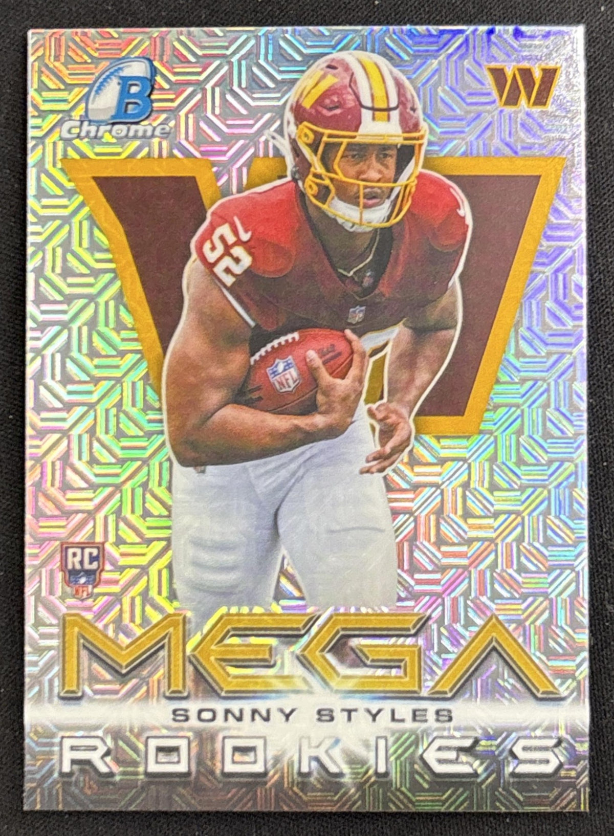 Sonny Styles 2026 Bowman Chrome Mega Rookies Mojo Refractor Commanders