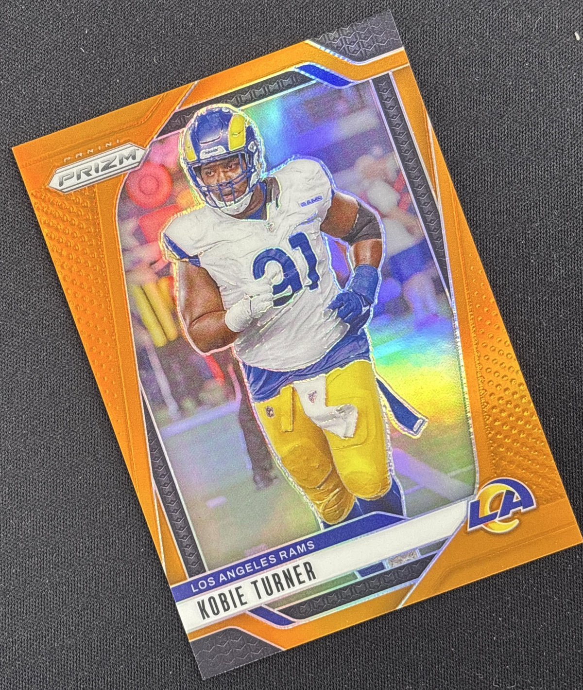 Kobie Turner 2024 Panini Prizm Orange /249 Rams