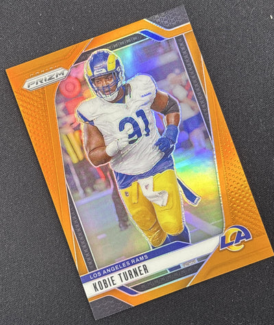 Kobie Turner 2024 Panini Prizm Orange /249 Rams Sports Trading Card