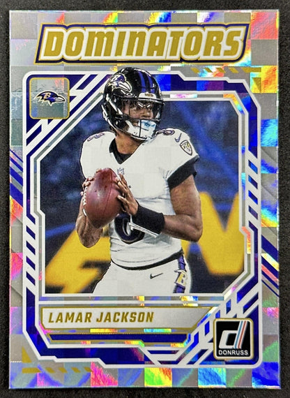 Lamar Jackson 2025 Panini Donruss Dominators Ravens