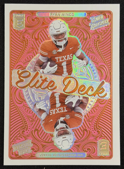 Ryan Wingo 2026 Panini Donruss Elite Deck Longhorns