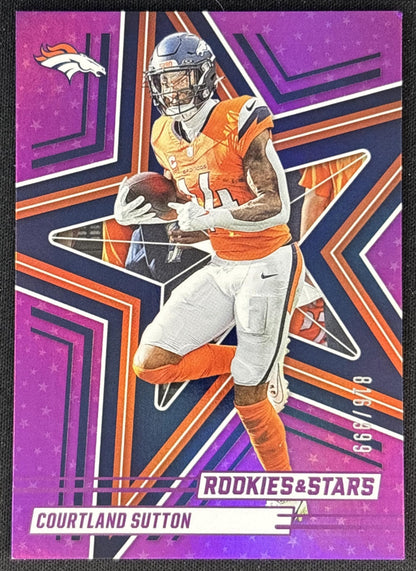 Courtland Sutton 2025 Panini Rookies & Stars Purple /999 Broncos