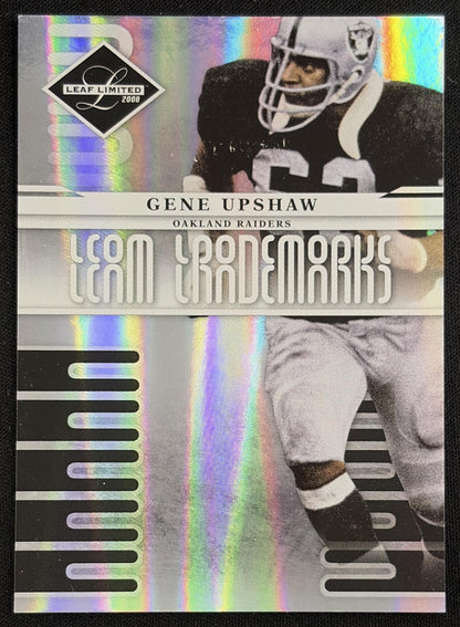 Gene Upshaw 2008 Leaf Limited Team Trademarks Holofoil /100 Raiders