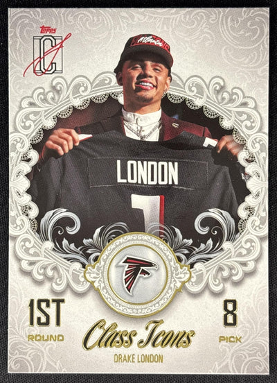 Drake London 2025 Topps Signature Class Icons Falcons Sports Trading Cards
