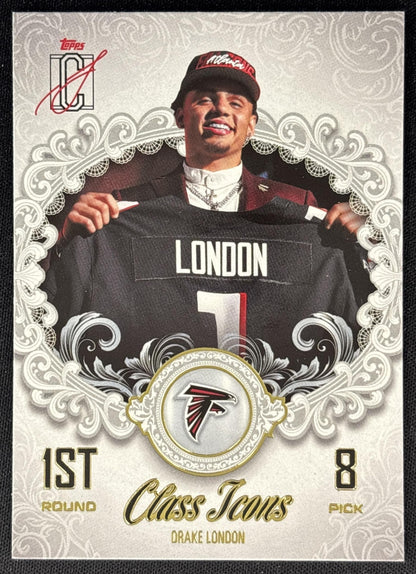 Drake London 2025 Topps Signature Class Icons Falcons Sports Trading Cards