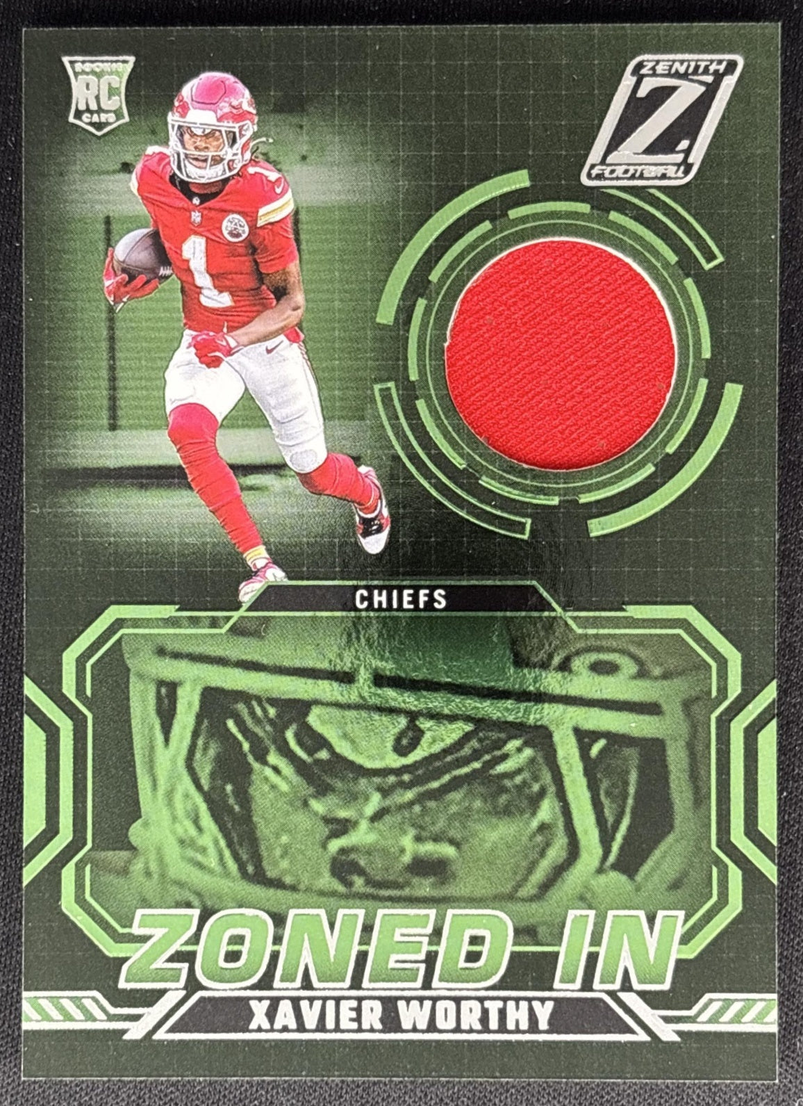 Xavier Worthy 2024 Panini Zenith Zoned In Chiefs Sports Trading Cards