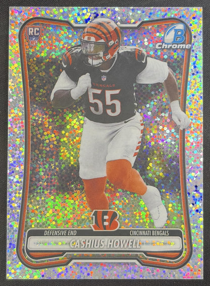 Cashius Howell 2026 Bowman Chrome NFL Speckle Refractor Bengals