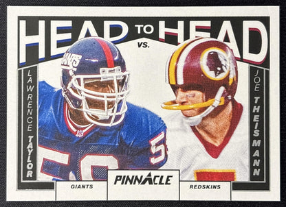 Joe Theismann Lawrence Taylor 2024 Panini Encore Pinnacle Head to front