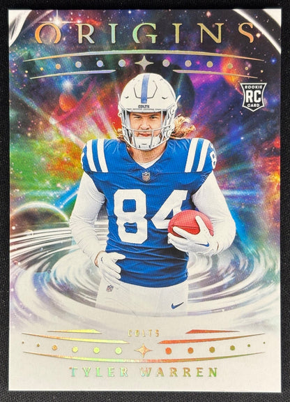 Tyler Warren 2025 Origins Rookie Colts Sports Trading Card