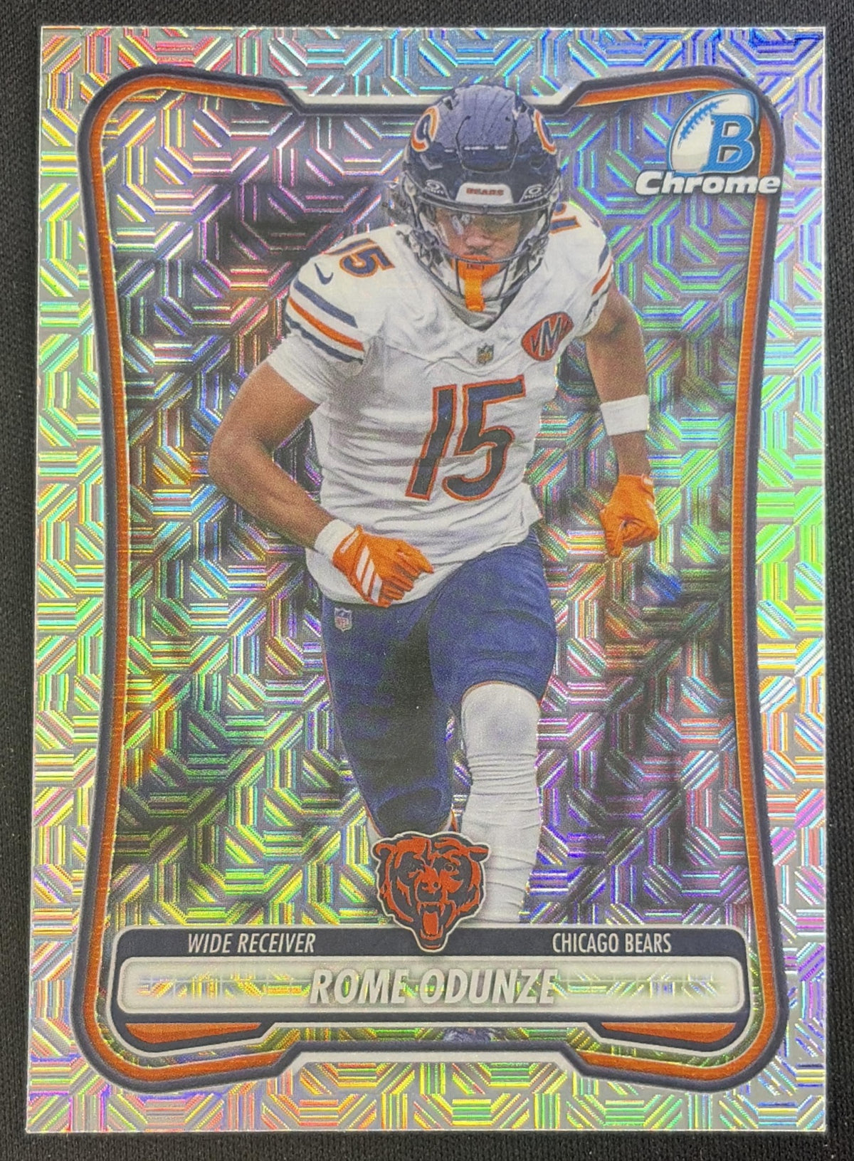 Rome Odunze 2026 Bowman Chrome NFL Mojo Refractor Bears