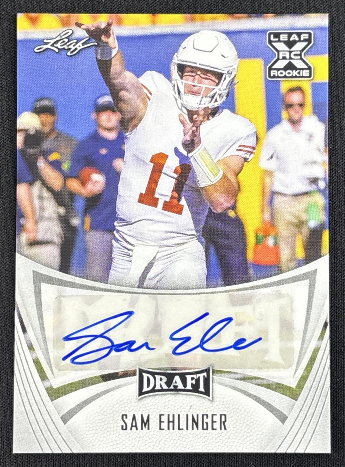 Sam Ehlinger 2021 Leaf Draft Auto Longhorns