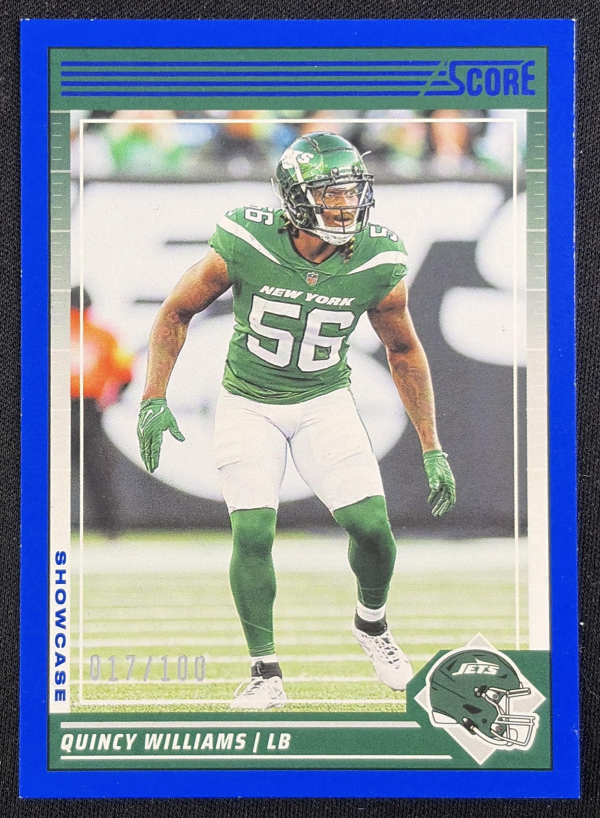Quincy Williams 2024 Panini Score Showcase /100 New York Jets