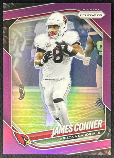 James Conner 2025 Panini Prizm Purple /125 Cardinals Sports Trading Cards