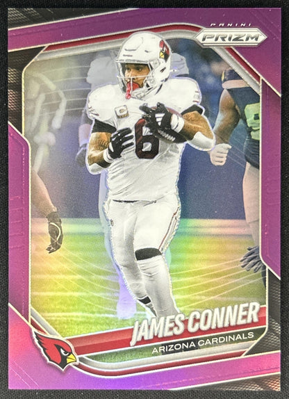 James Conner 2025 Panini Prizm Purple /125 Cardinals