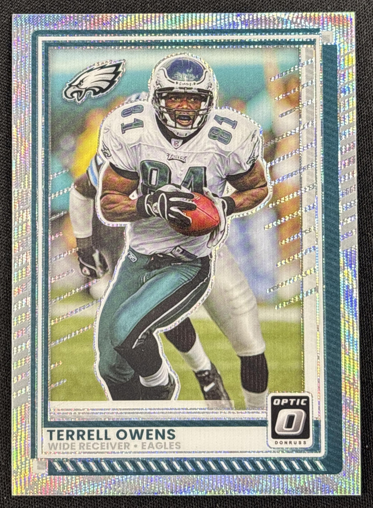 Terrell Owens 2025 Panini Donruss Optic Wave Prizm /300 Eagles