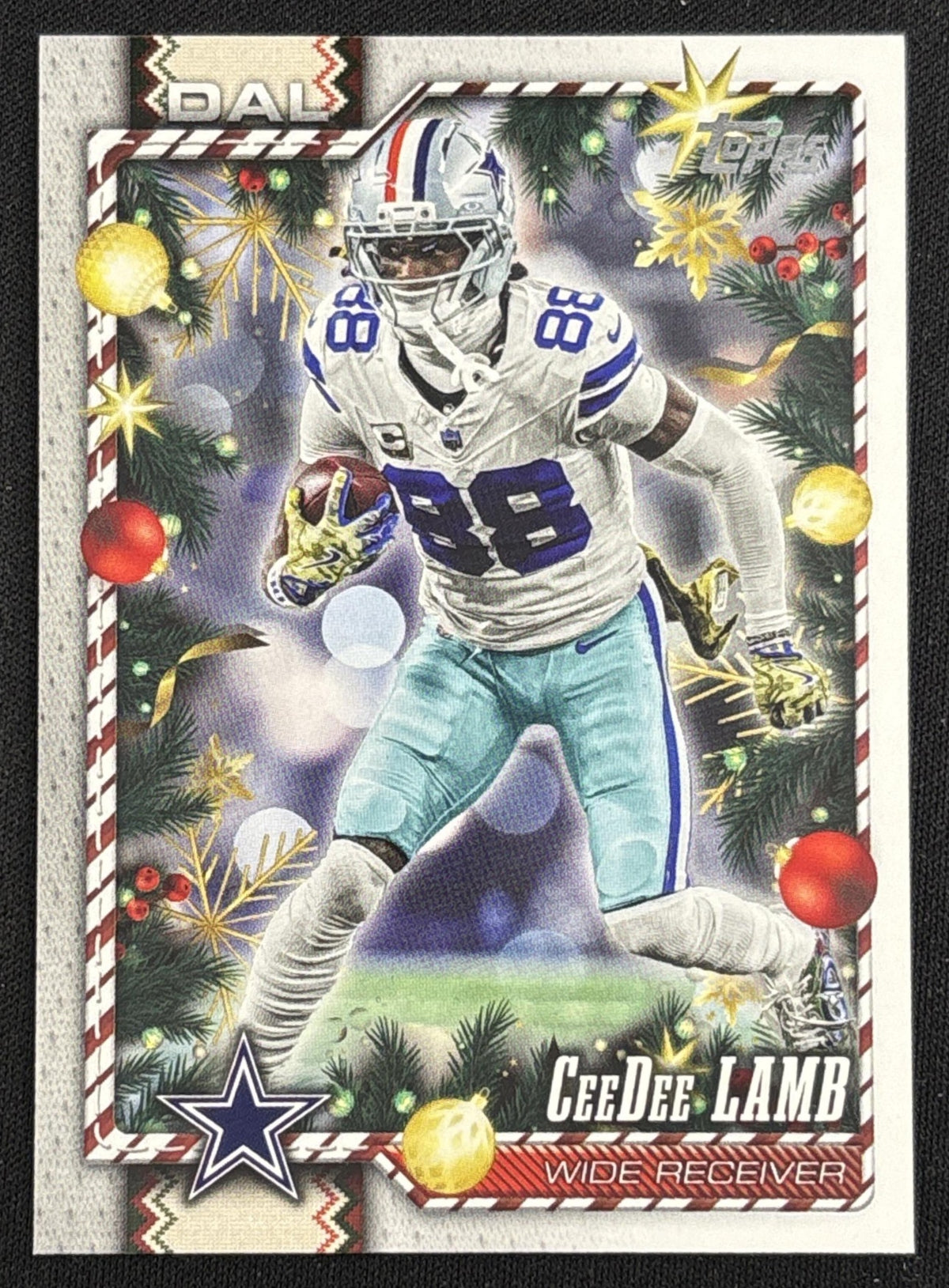 CeeDee Lamb 2026 Topps Holiday Back Variation Cowboys Sports Trading Card