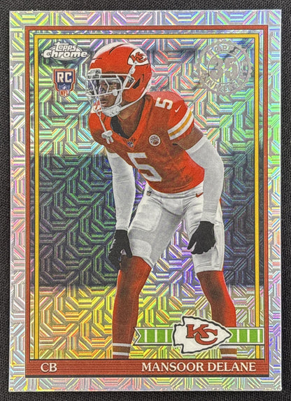 Mansoor Delane 2026 Topps 1991 Chrome Rookie Mojo Refractor Chiefs