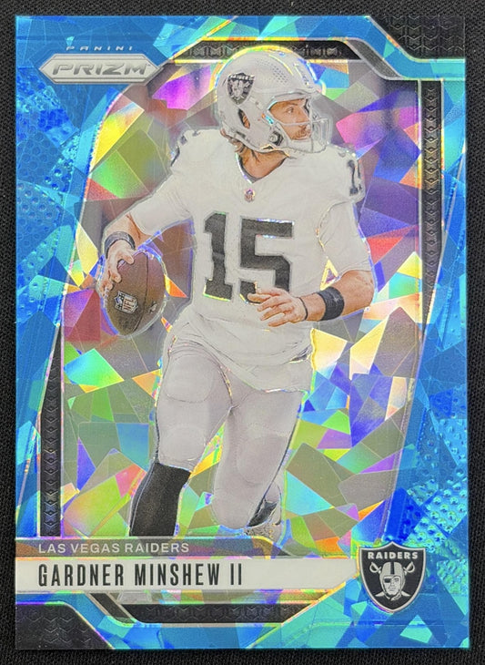 Gardner Minshew II 2024 Panini Prizm Blue Ice /99 Raiders