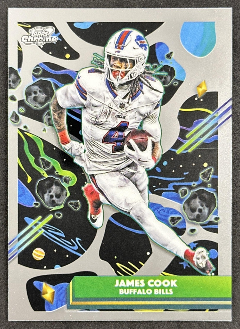 James Cook 2025 Topps Cosmic Chrome Bills front