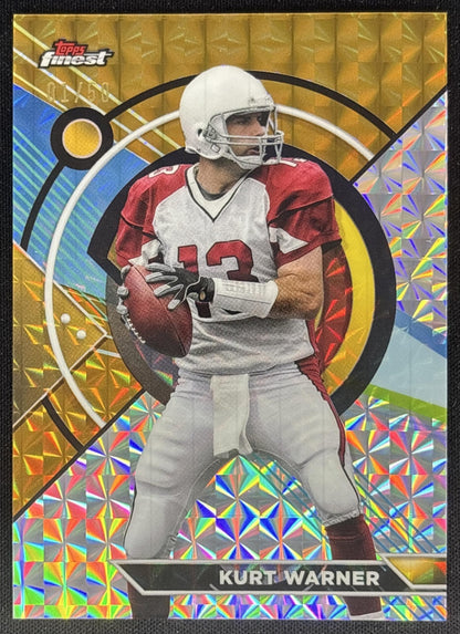 Kurt Warner 2023 Topps Composite Finest Gold Geometric /50 Cardinals Sports Trading Card