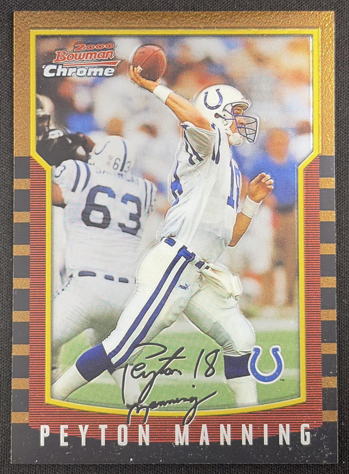 Peyton Manning 2000 Bowman Chrome Colts