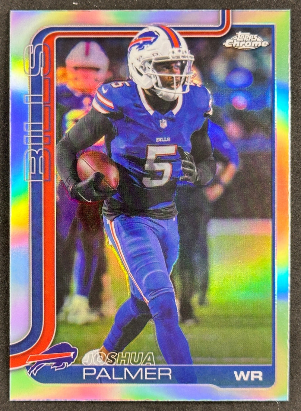 Joshua Palmer 2025 Topps Chrome Refractor Bills Sports Trading Cards