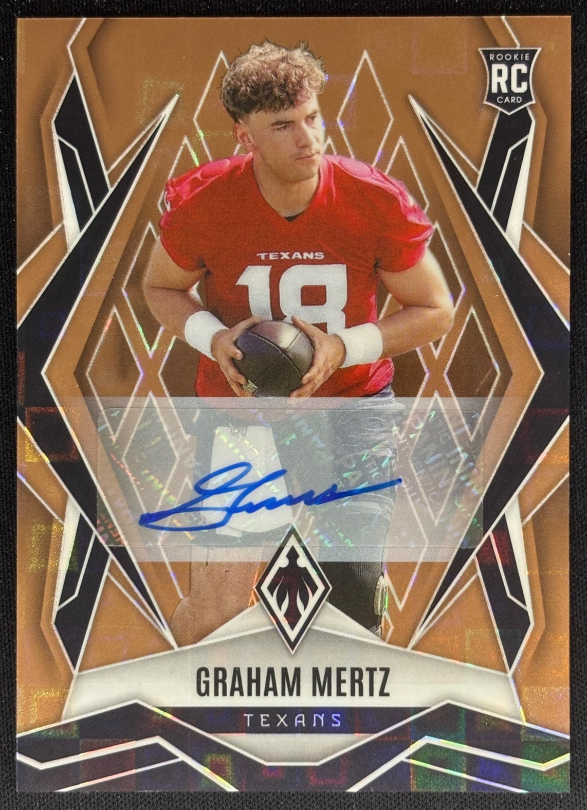Graham Mertz 2025 Panini Phoenix Rookies Auto Bronze Pandora Prizm /99 Texans Default Title Sports Trading Cards
