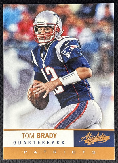 Tom Brady 2012 Panini Absolute Patriots Sports Trading Cards