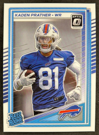 Kaden Prather 2025 Donruss Optic Rated Rookie Bills Sports Trading Card