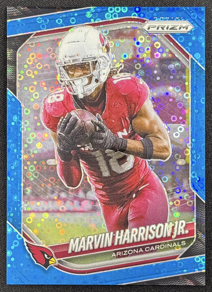 Marvin Harrison Jr. 2025 Panini Prizm No Huddle Blue /125 Cardinals