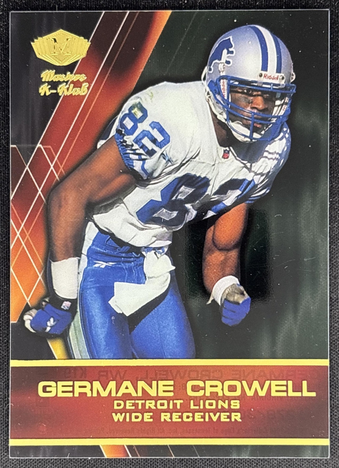 Germane Crowell 2000 Collector's Edge Masters K Klub /3000 Lions front