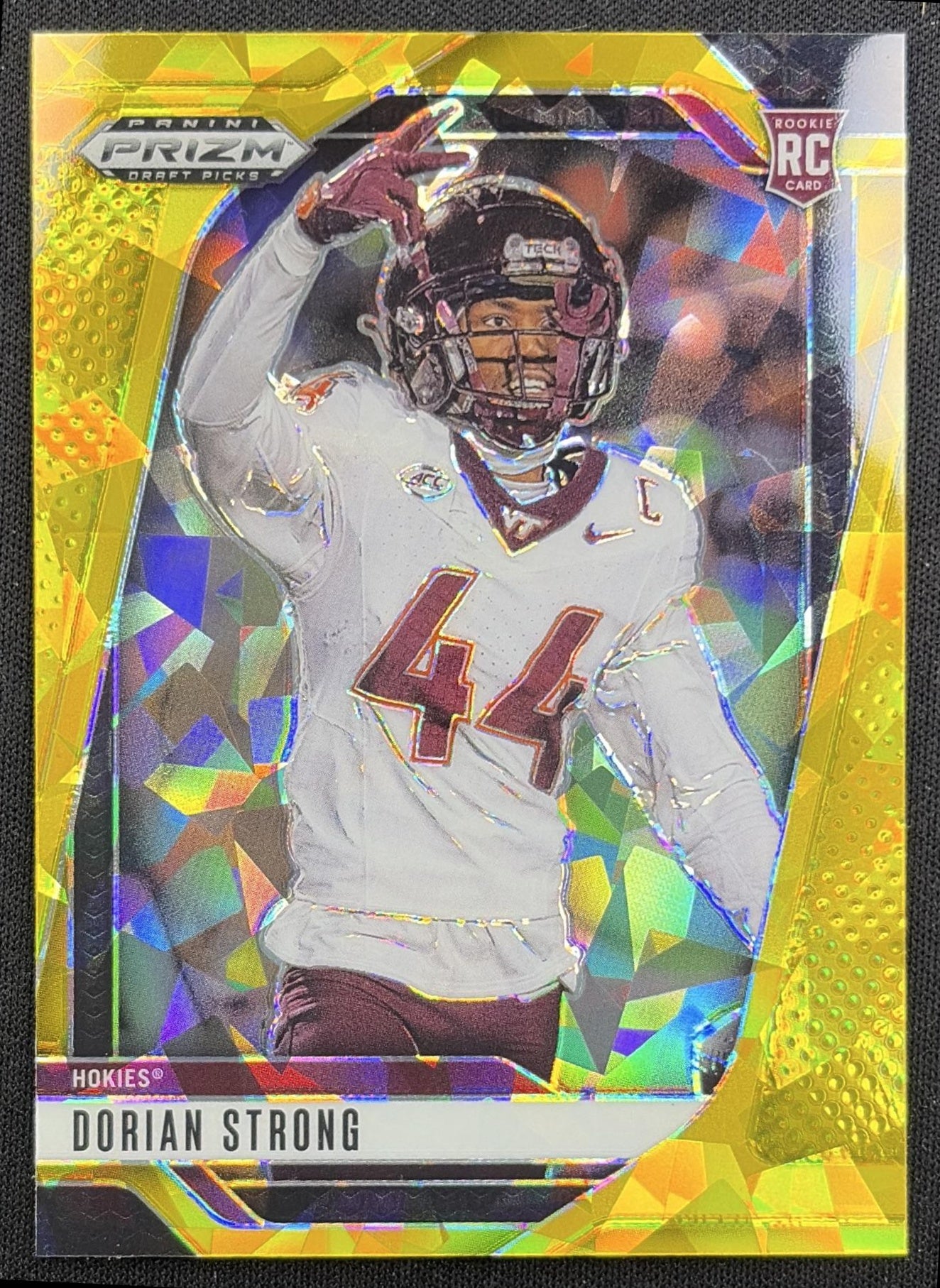 Dorian Strong 2025 Panini Prizm Draft Picks Gold Ice Hokies