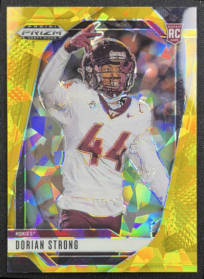Dorian Strong 2025 Panini Prizm Draft Picks Gold Ice Hokies