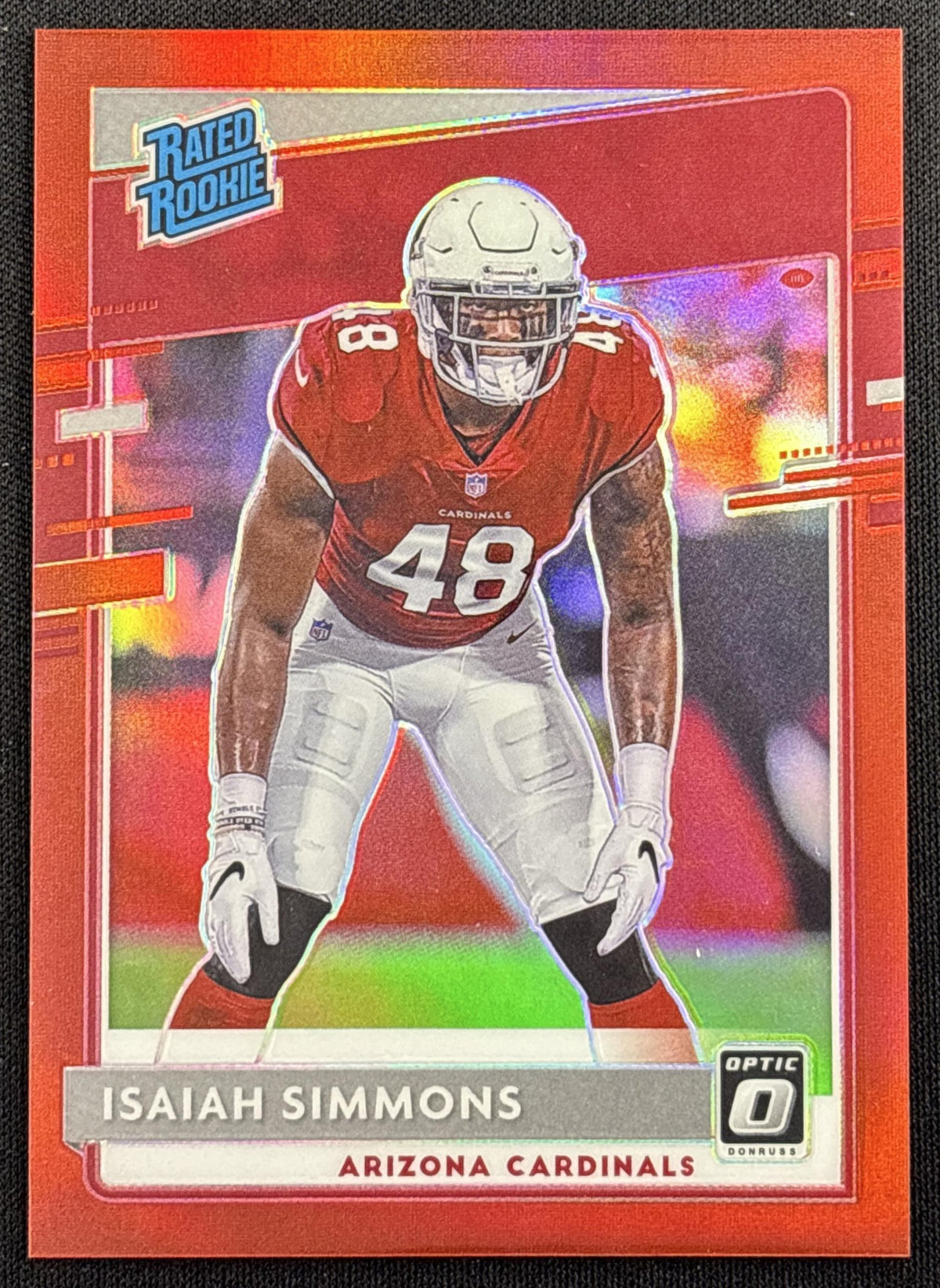 Isaiah Simmons 2020 Panini Donruss Optic Red Prizm /99 Cardinals