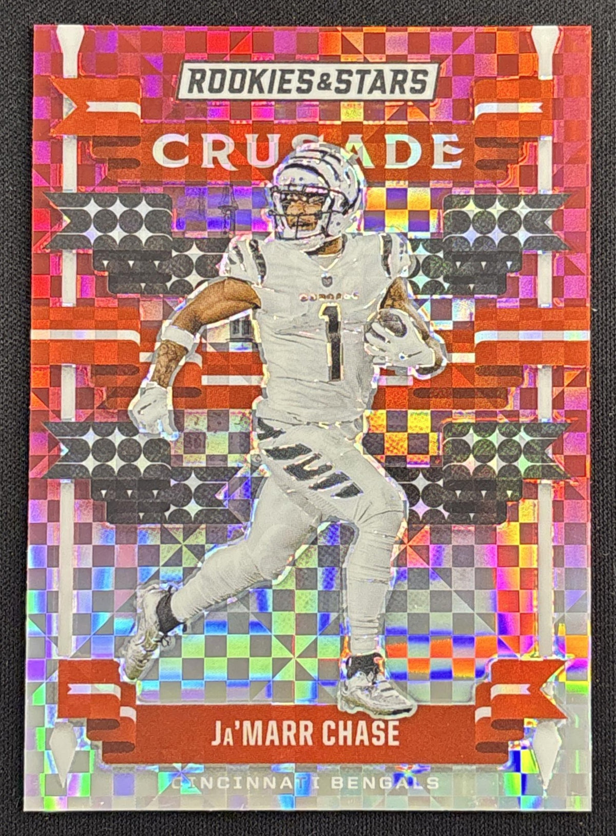 Ja'Marr Chase 2021 Panini Rookies & Stars Crusade Red Plaid Bengals